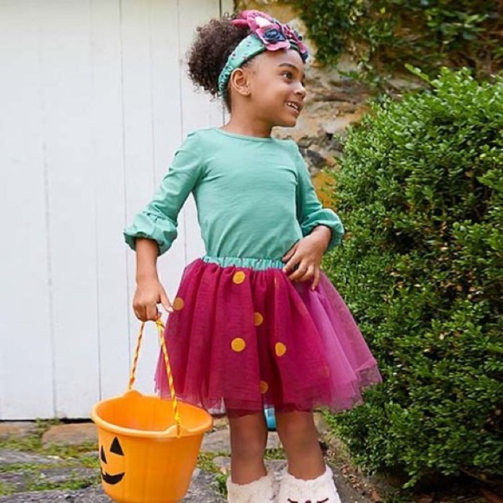 Girls Matilda Jane Tulle Skirt and reindeer headband with boot caps